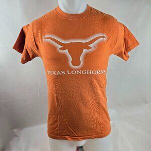 Texas Longhorns T Shirt Mens Small Orange Distinctly Texas NCAA University Crew